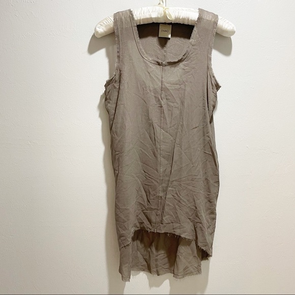 (nude) The Label Metallic Silk Chemise Slip Dress - Picture 1 of 6